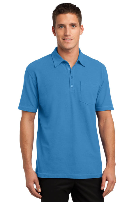 Port Authority Men's Modern Stain-Resistant Pocket Polo. K559 Mens Apparel Shirts & Tops