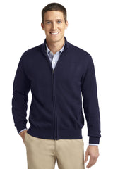 Port Authority ®  Value Full-Zip Mock Neck Sweater