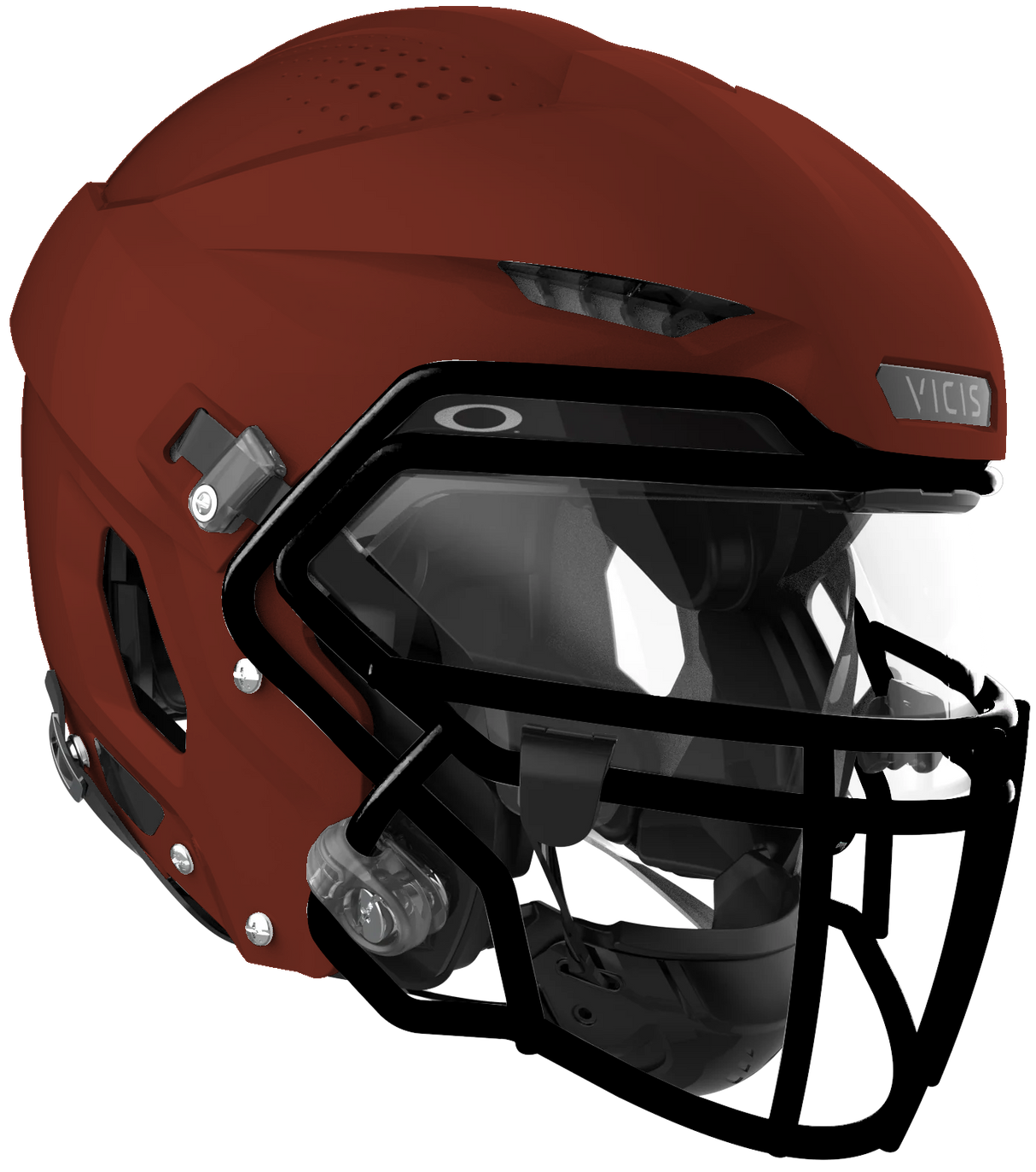 Vicis Adult Zero2 Elite Trench Football Helmet with Titanium Facemask & Oakley Eyeshield Vicis