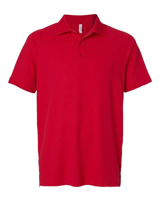 Team 365 Men's Topspin Stretch Grid Textured Polo