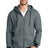 District Made - Men's Mini Stripe Full-Zip Hoodie. DM390 District