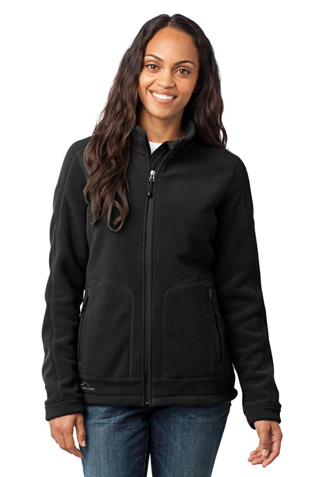 Eddie Bauer Ladies Wind-Resistant Full-Zip Fleece Jacket. EB231 Eddie Bauer