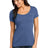 District Made Ladies Textured Scoop Tee. DM471 Womens Apparel Shirts & Tops