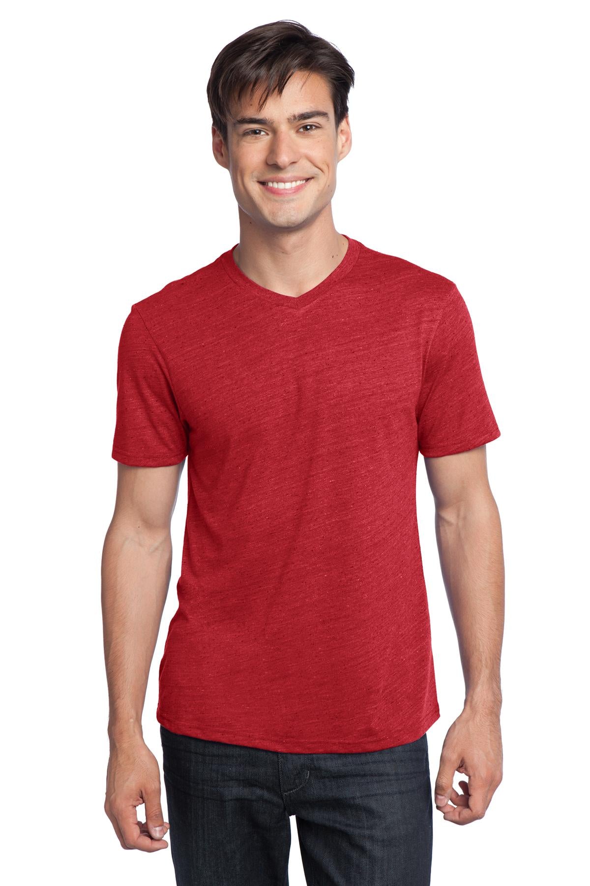 District Young Men's Textured Notch Crew Tee. DT172 District