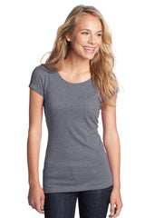 District Juniors Textured Girly Crew Tee. DT270 District