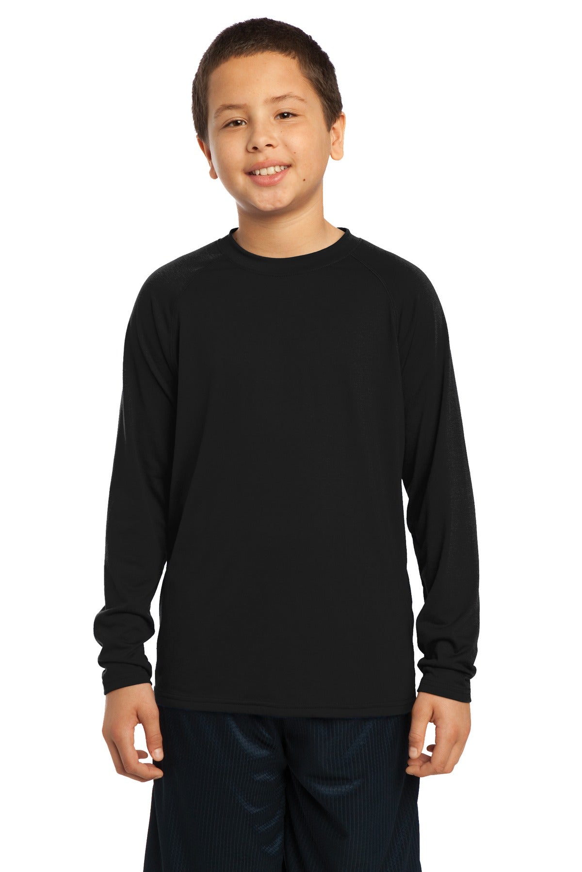 Sport-Tek Youth Long Sleeve Ultimate Performance Crew. YST700LS