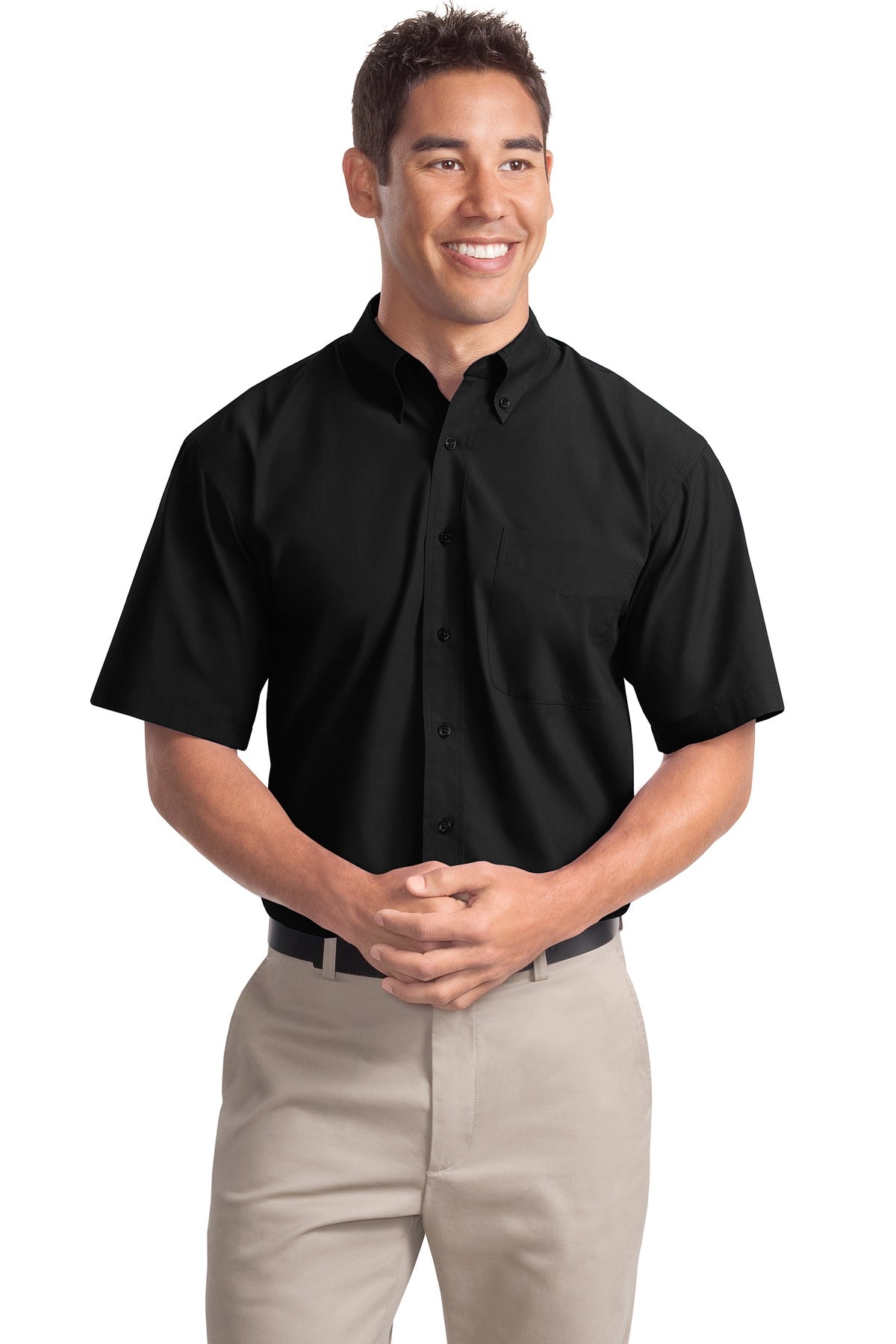 Port Authority Men's Short Sleeve Easy Care Soil Resistant Shirt.  S507