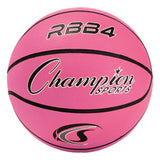 Champion Sports Intermediate Rubber Basketball Pink Basketball Basketballs All