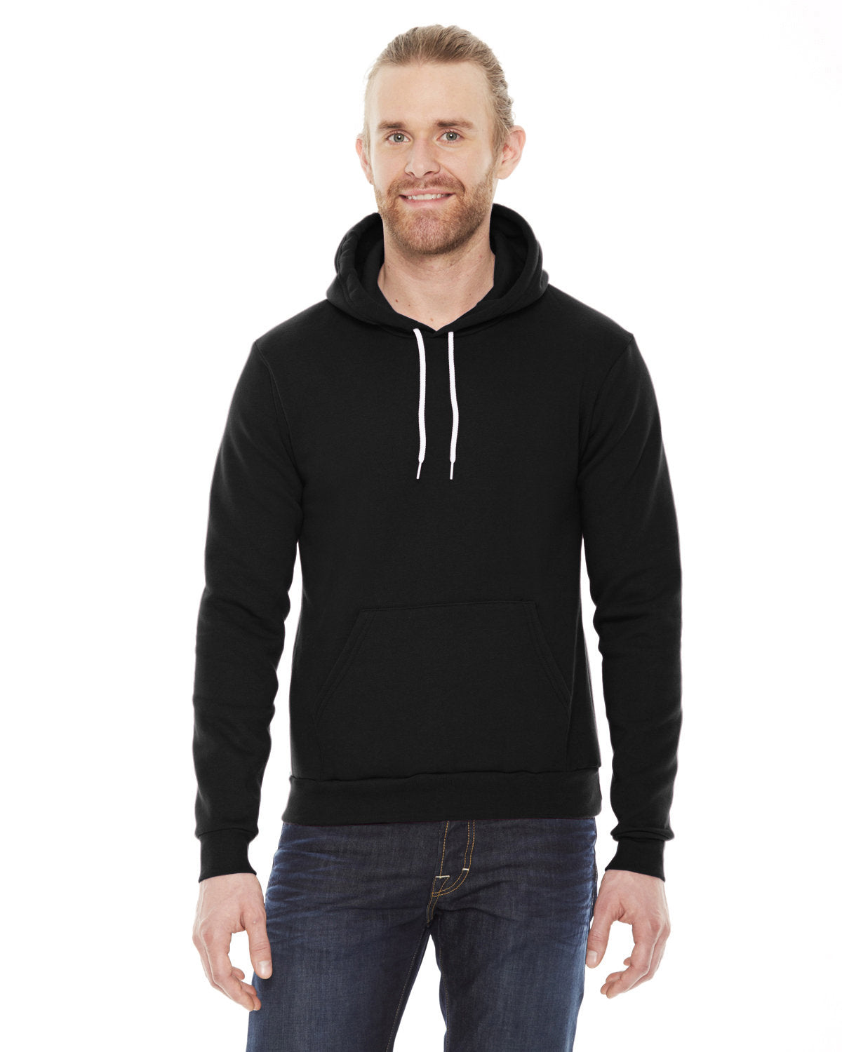 American Apparel Unisex Flex Fleece Drop Shoulder Pullover Hoodie American Apparel