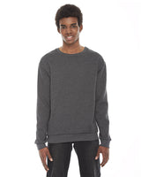American Apparel Unisex Flex Fleece Drop Shoulder Pullover Crewneck American Apparel