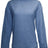 J America Ladies' Weekend French Terry Mock Neck Crew J America
