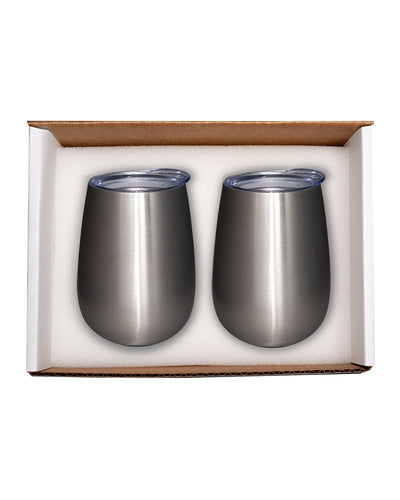 Prime Line Duo Vacuum Stemless Wine Tumbler Gift Set