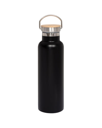 Prime Line 20oz Vacuum Bottle With Bamboo Lid