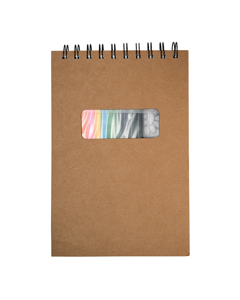 Prime Line Notebook With Colored Pencils