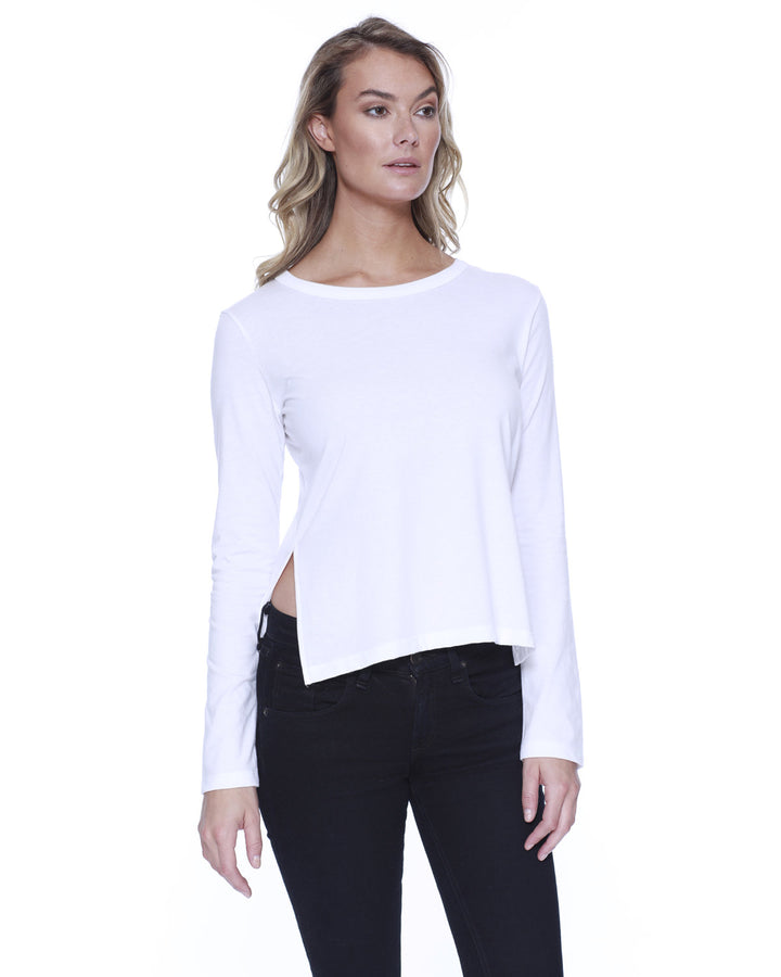 StarTee Ladies' CVC High Low Long-Sleeve T-Shirt StarTee