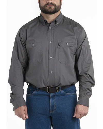 Berne Men's Utility Lightweight Canvas Woven Shirt