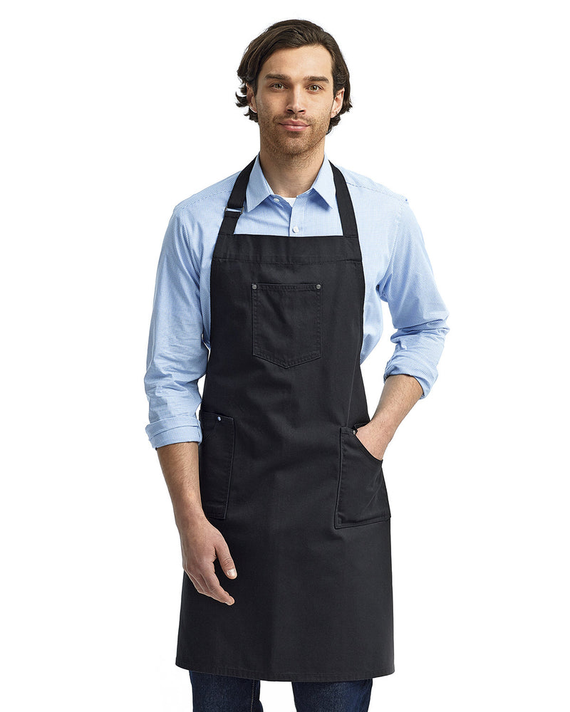 Artisan Collection by Reprime Unisex Cotton Chino Bib Apron