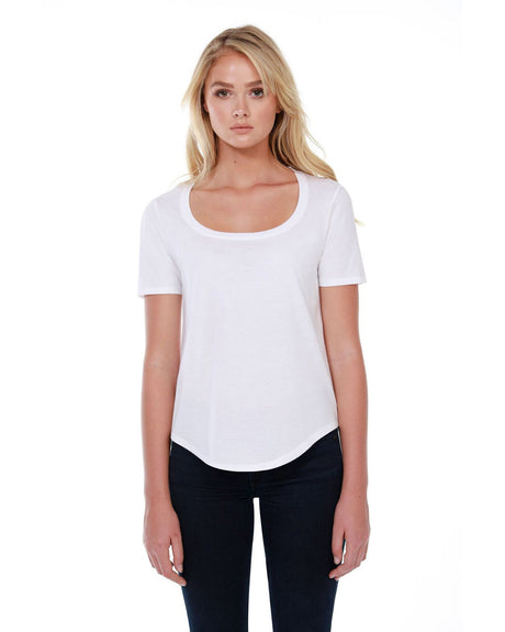 StarTee Ladies' 3.5 oz., 100% Cotton U-Neck T-Shirt StarTee
