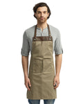 Artisan Collection by Reprime Unisex Espresso Bib Apron Reprime