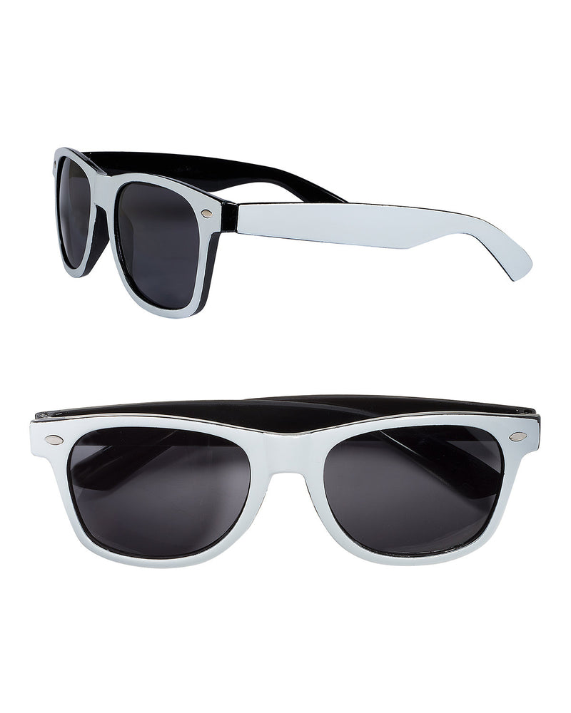 Prime Line Two-Tone Glossy Sunglasses - Black-Orange