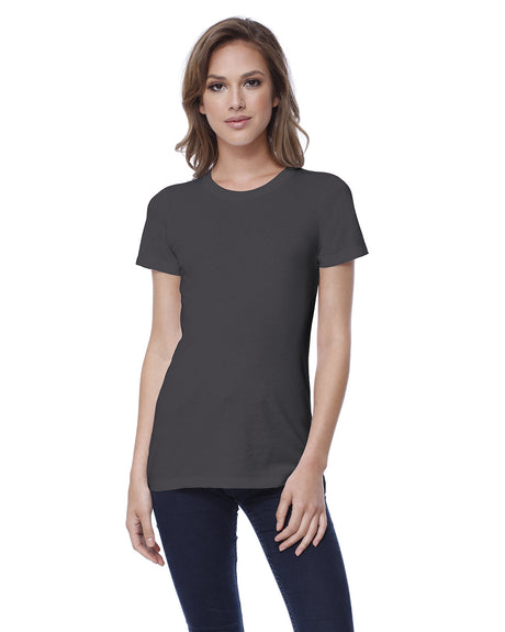 StarTee Ladies' Cotton Crew Neck T-shirt Womens Apparel Shirts & Tops