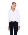 StarTee Ladies' 4.3 oz., CVC Cropped Hoodie T-Shirt StarTee