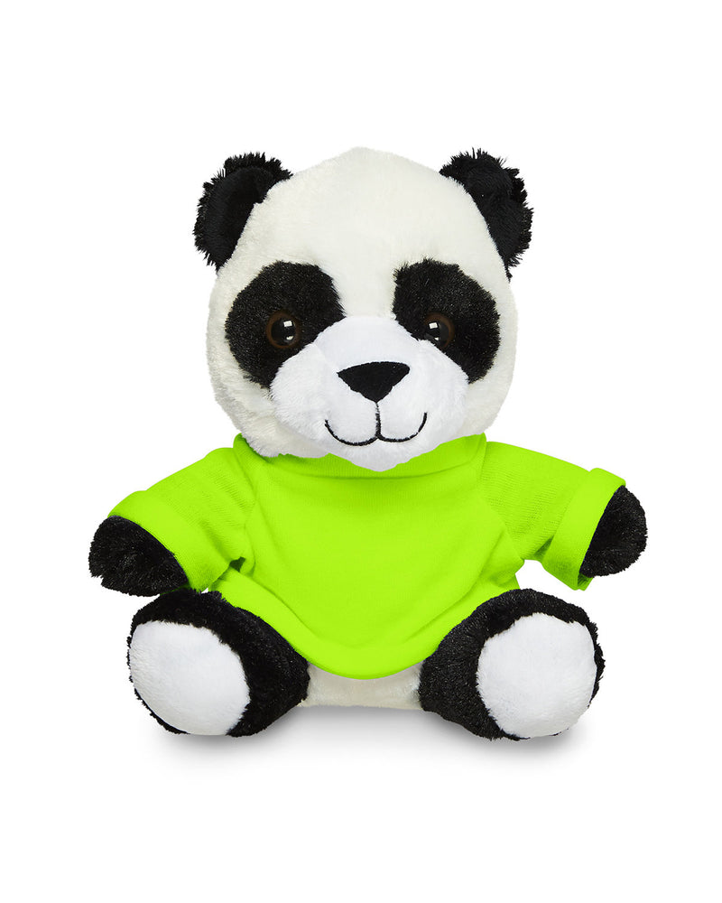 Prime Line 7" Plush Panda With T-Shirt