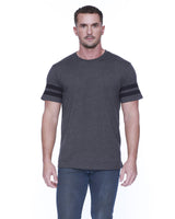 StarTee Men's CVC Stripe Varsity T-Shirt StarTee
