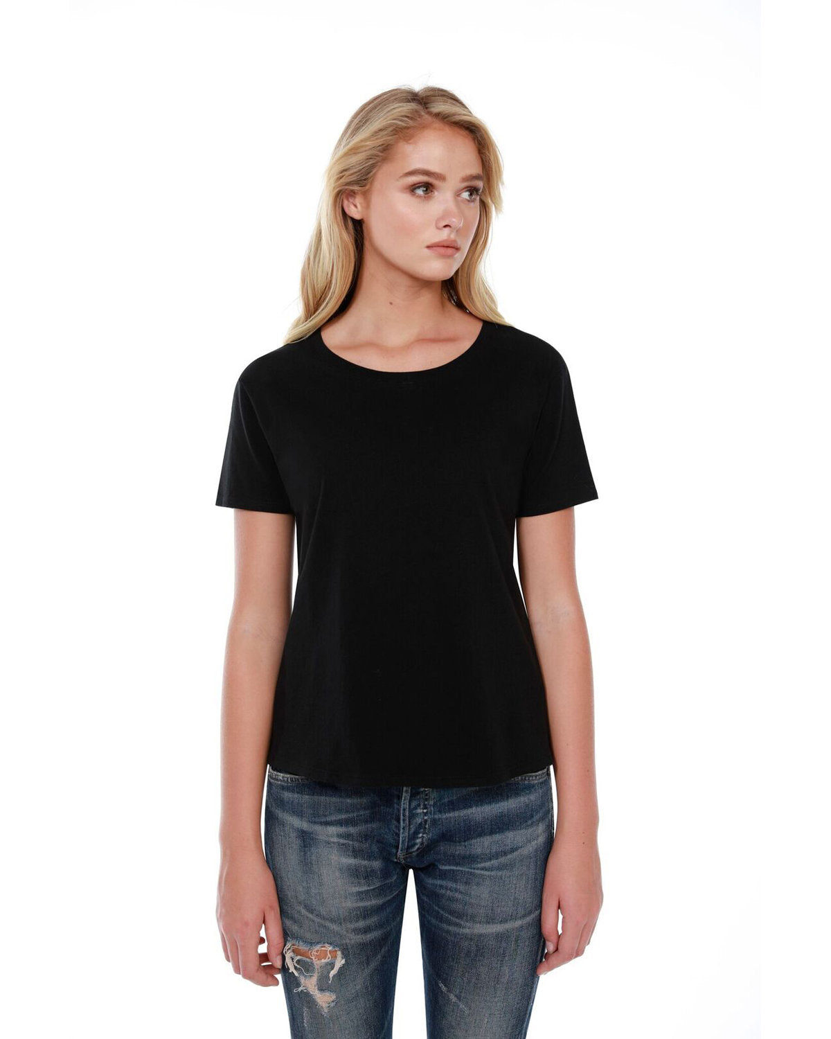 StarTee Ladies' 3.5 oz., 100% Cotton Boxy High Low T-Shirt StarTee