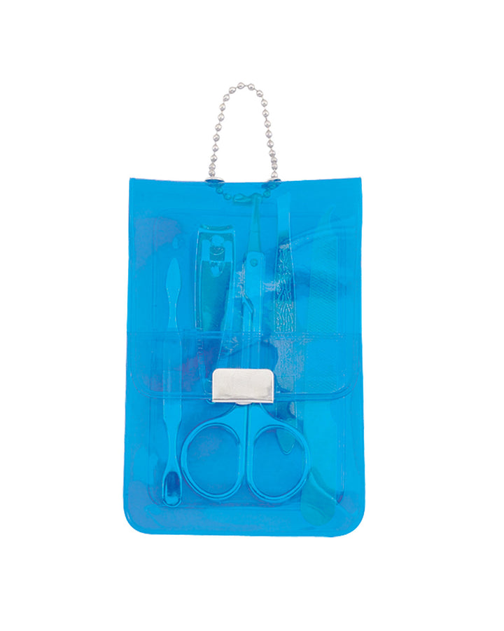 Prime Line Translucent Five-Piece Manicure Pouch Prime Line