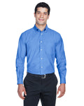 Harriton Men's Long-Sleeve Oxford with Stain-Release