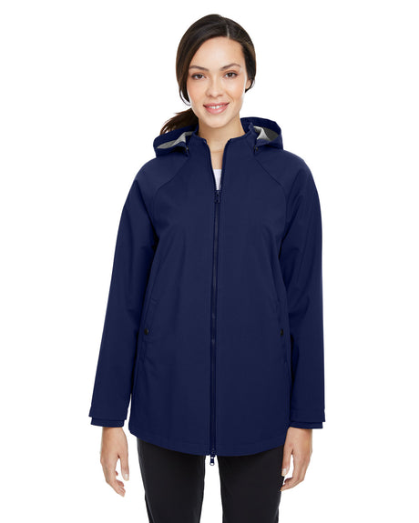 North End Ladies' City Hybrid Soft Shell Hooded Jacket North End
