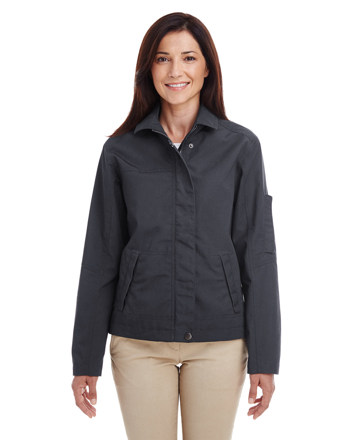 Harriton Ladies' Auxiliary Canvas Work Jacket Harriton