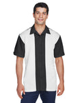Harriton Men's Two-Tone Camp Shirt Harriton