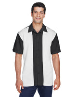 Harriton Men's Two-Tone Camp Shirt Harriton