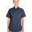 Harriton Ladies' Foundation 100% Cotton Short-Sleeve Twill Shirt with Teflon™ Harriton