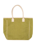Prime Line Seville Jute Canvas Tote Prime Line