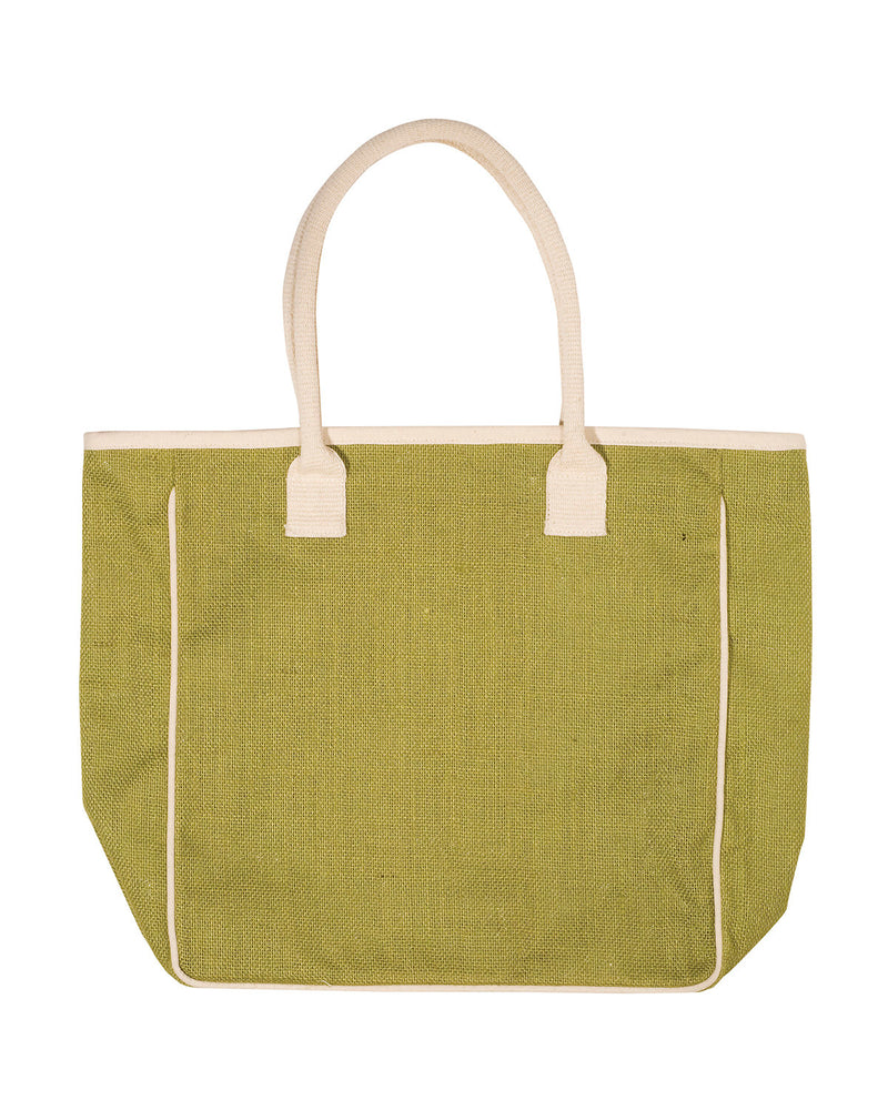 Prime Line Seville Jute Canvas Tote