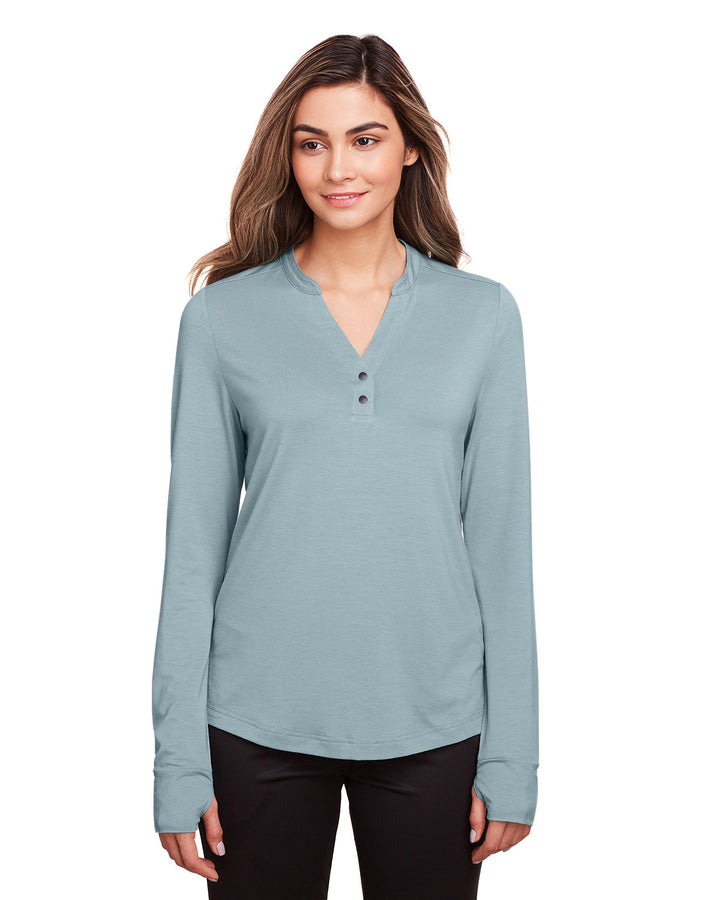 North End Ladies' Jaq Snap-Up Stretch Performance Pullover North End