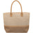 Prime Line Wanderlust Laminated Jute And Canvas Tote Prime Line