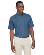 Harriton Men's 6.5 oz. Short-Sleeve Denim Shirt Harriton
