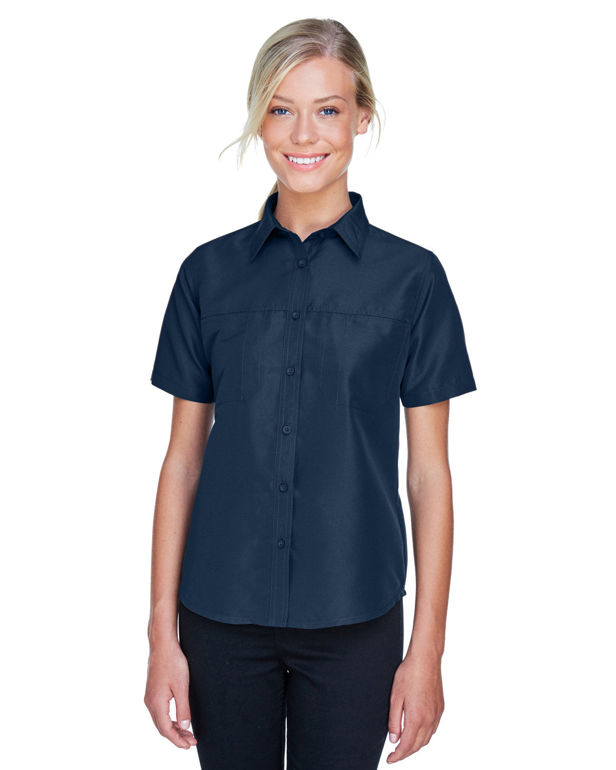 Harriton Ladies' Key West Short-Sleeve Performance Staff Shirt Harriton