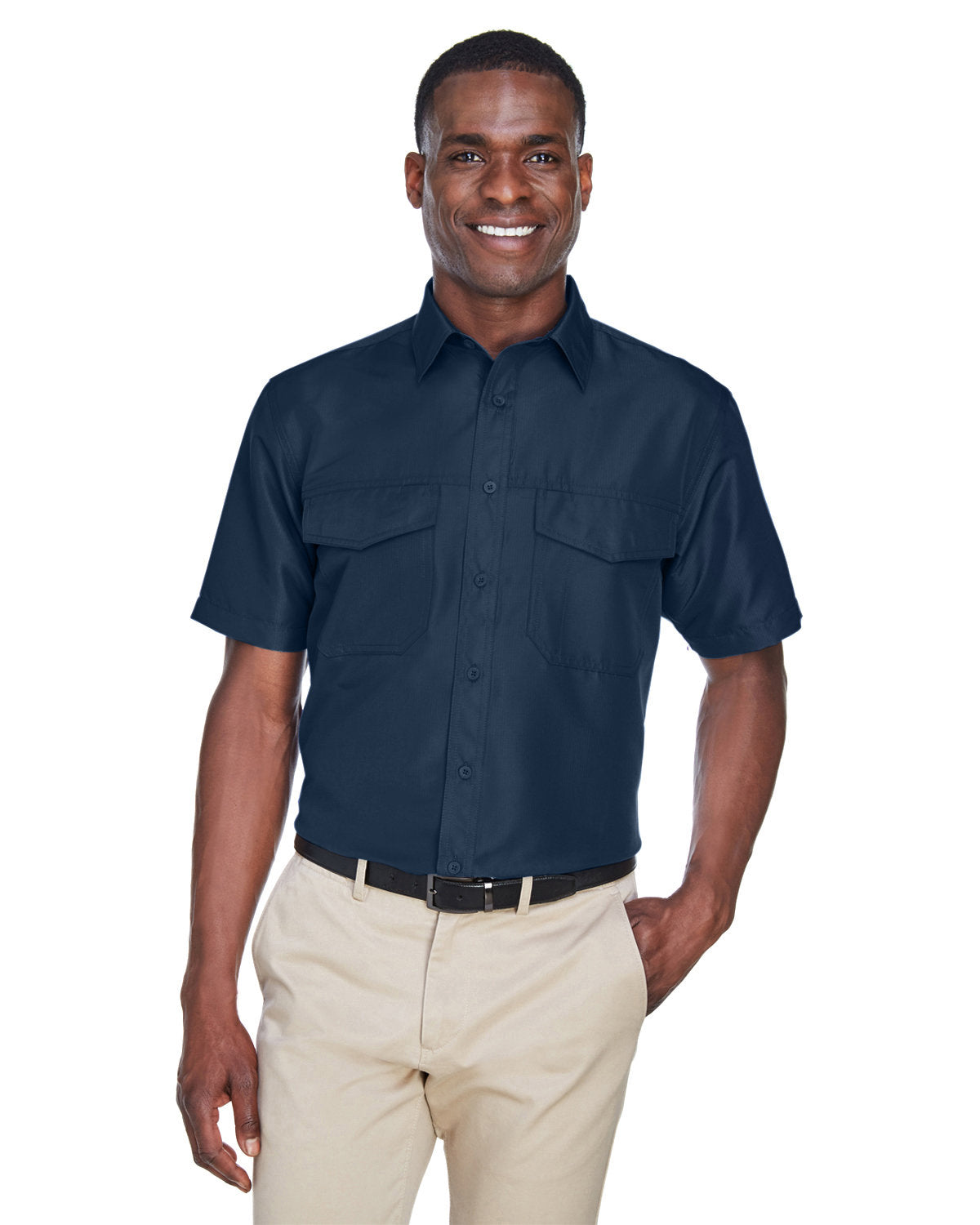 Harriton Men's Key West Short-Sleeve Performance Staff Shirt Harriton