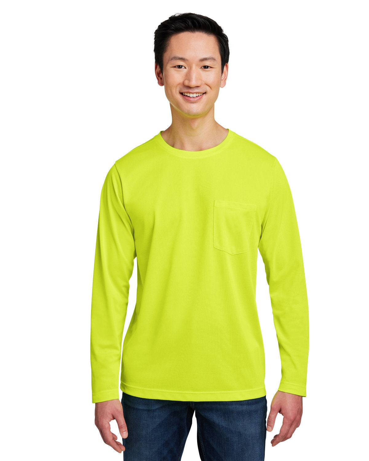 Harriton Unisex Charge Snag and Soil Protect Long-Sleeve T-Shirt Harriton