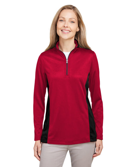 Harriton Ladies' Flash Snag Protection Plus IL Colorblock Quarter-Zip Harriton
