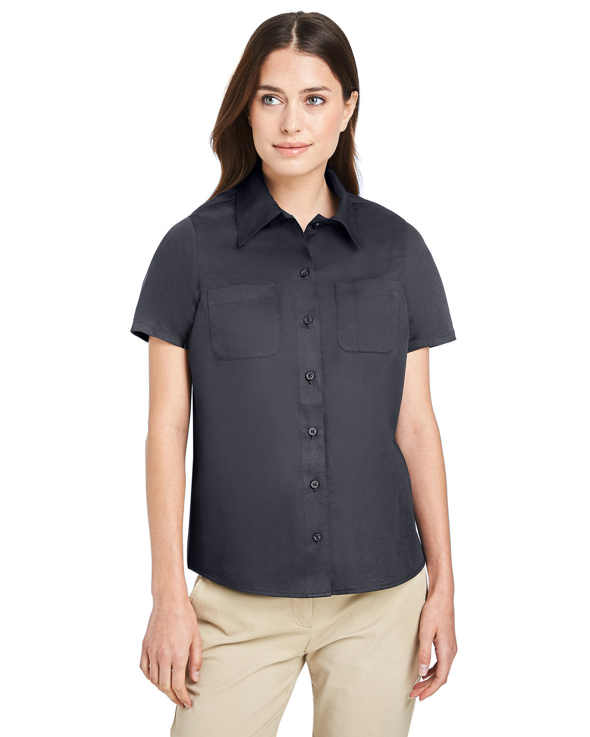 Harriton Ladies' Advantage IL Short-Sleeve Work Shirt Harriton