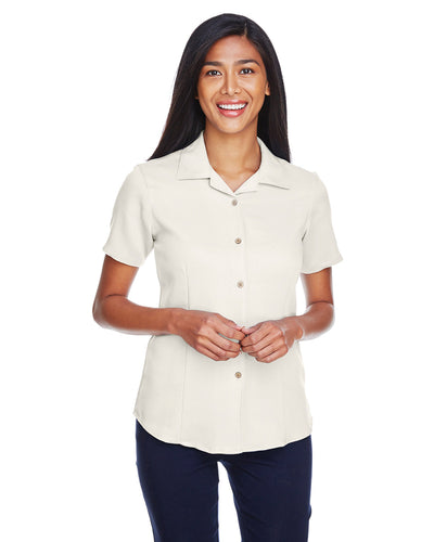 Harriton Ladies' Bahama Cord Camp Shirt