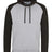 AWDis Adult 80/20 Midweight Contrast Baseball Hooded Sweatshirt AWDis