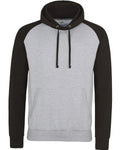 AWDis Adult 80/20 Midweight Contrast Baseball Hooded Sweatshirt AWDis