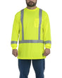 Berne Men's Hi-Vis Class 3 Performance Long Sleeve Pocket T-Shirt Berne
